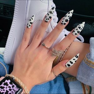 Handmade Makeup Gel Cow Print Vsco Press On Nail Mani Poshmark